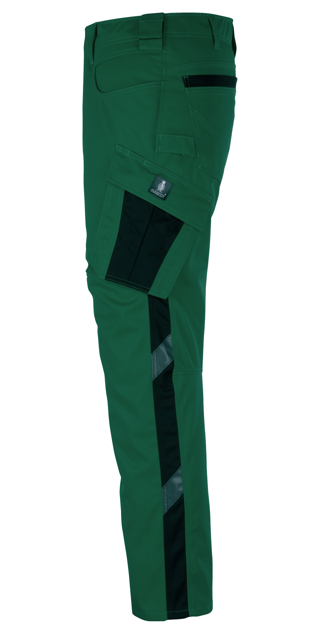 Hose mit Schenkeltaschen UNIQUE Grün/Schwarz 82C50
