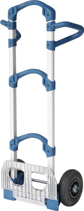 Transportkarre Wuppi klappbare Schaufel Alu-Rohr Aluminium Höhe 1250 mm Schaufel-L. 165 mm Schaufel-B.425 mm Tragfähigkeit 200 kg FETRA