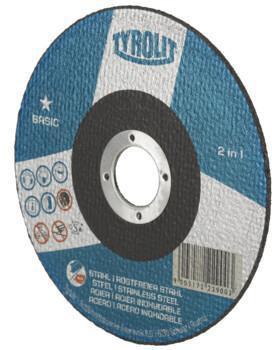 Trennscheibe BASIC D125x1,6mm ger.2in1 Bohr.22,23mm TYROLIT