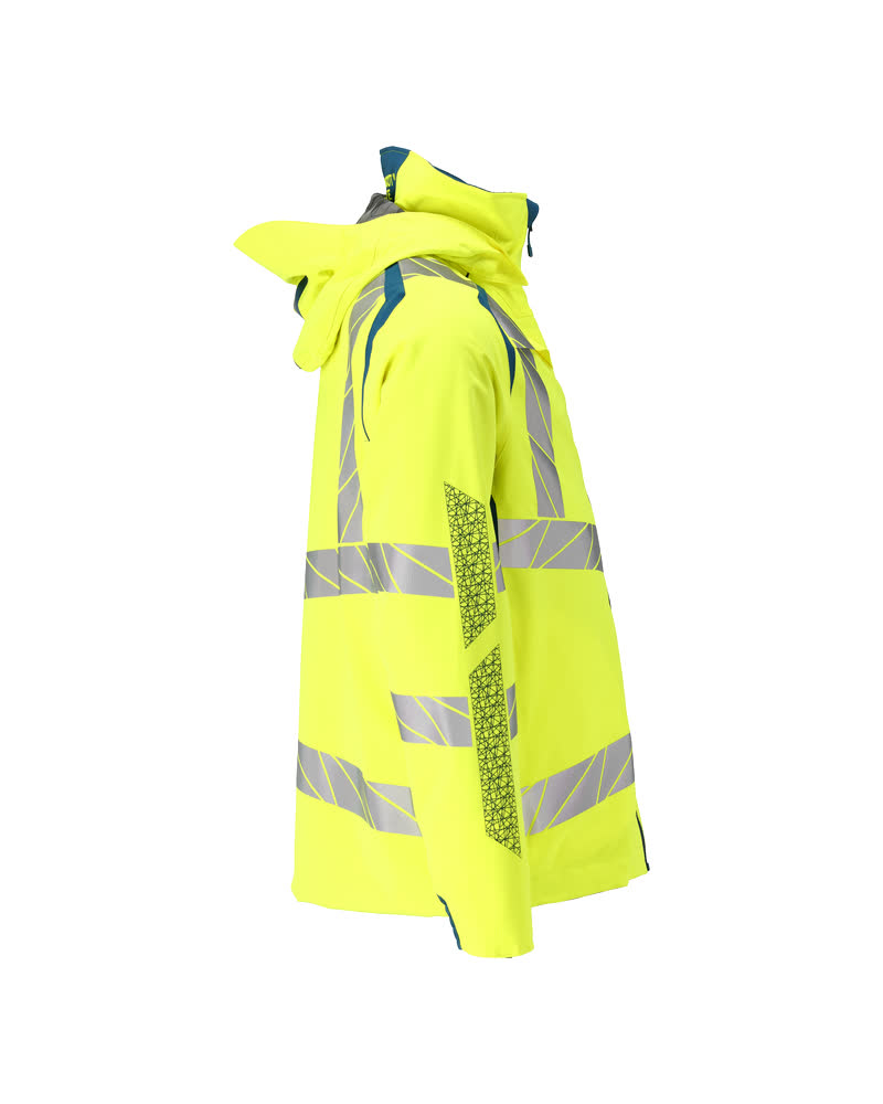 Hard Shell Jacke ACCELERATE SAFE Hi-vis Gelb/Dunkelpetroleum L