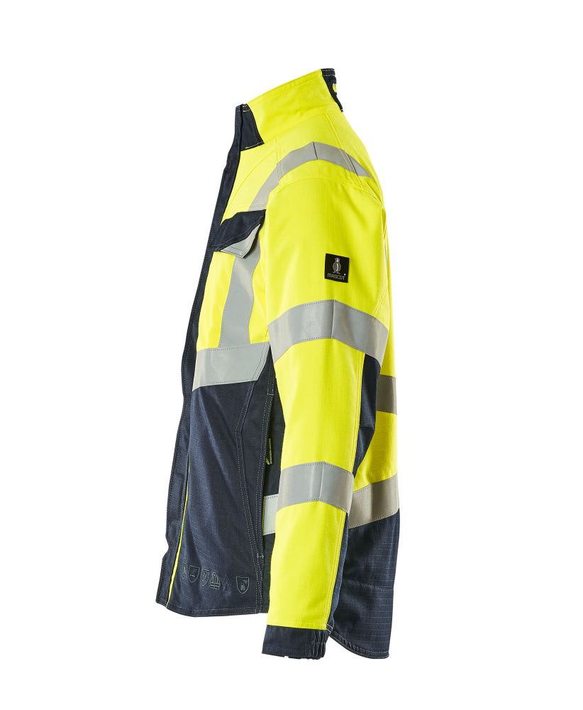 Jacke MULTISAFE Hi-vis Gelb/Schwarzblau 2XL