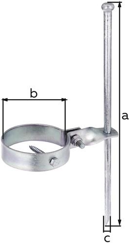 Schaukelanker Maß a 400mm Maß b D.100 mmStahl