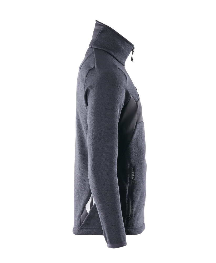 Strickpullover mit Reißverschluss ACCELERATE Schwarzblau XL