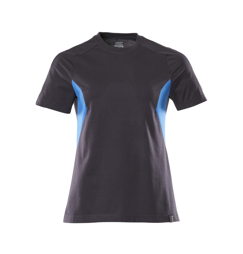 Damen-Passform T-Shirt ACCELERATE Schwarzblau/Azurblau 4XLONE