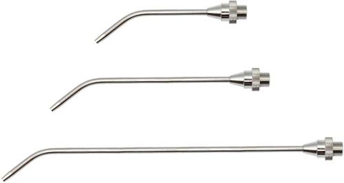 Verlängerungsdüse Bohrung 3,0 mm MS vern. 100 mm lang gebogen