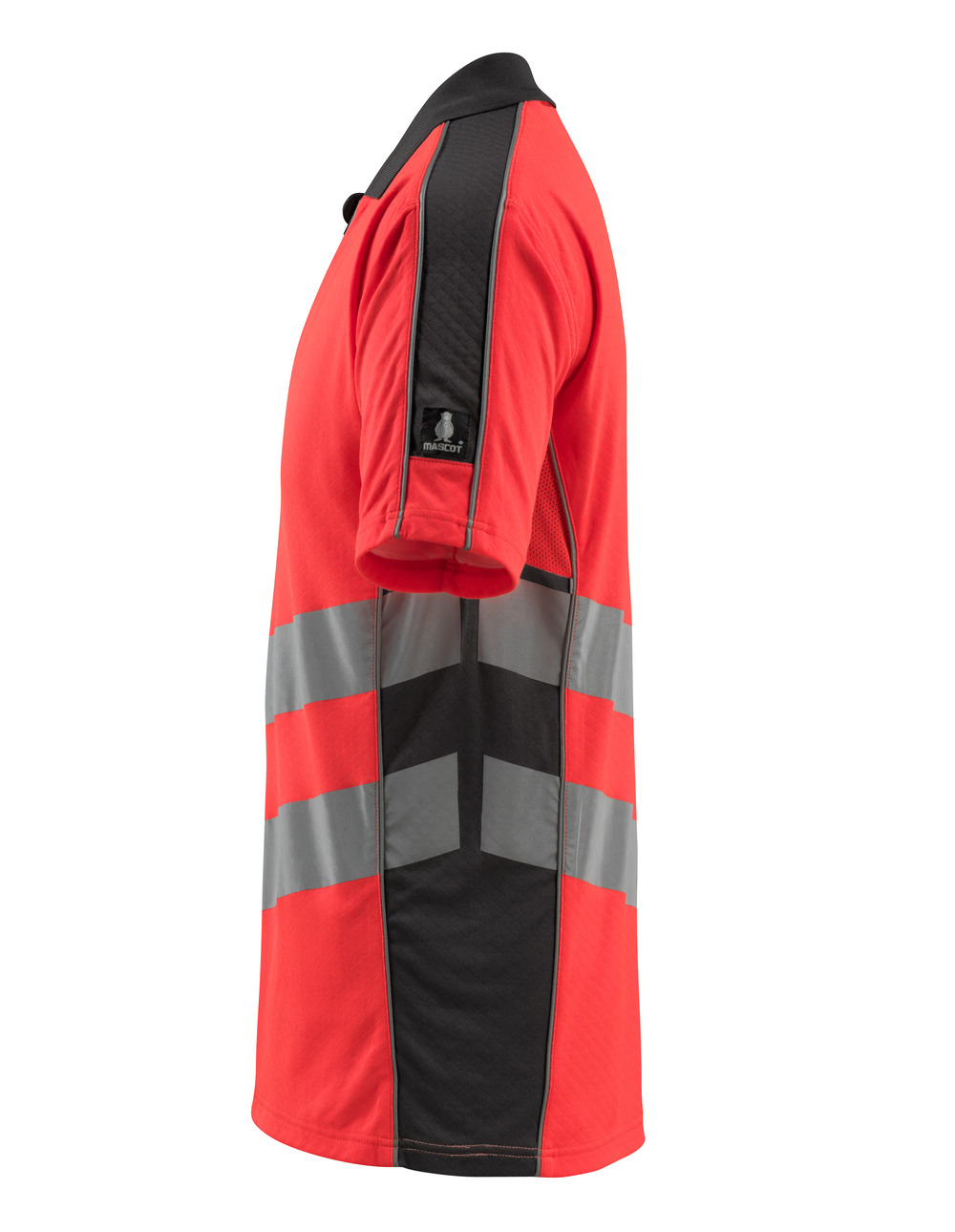 Polo-Shirt SAFE SUPREME Hi-vis Rot/Dunkelanthrazit 2XL