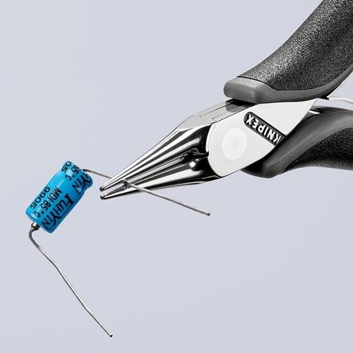 Elektronik-Greifzange Gesamt-L.115mm ESD flachbreite Backen spiegelpol.Form 3