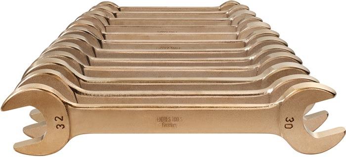 Doppelmaulschlüssel-Satz 12-teilig SW6-32 mm Aluminium-Mehrstoff-Bronze funkenfrei ENDRES TOOLS