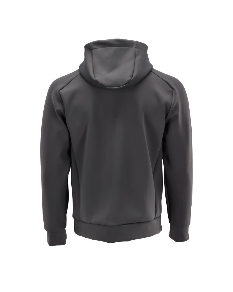 Fleece Kapuzenpullover CUSTOMIZED Anthrazitgrau 2XL