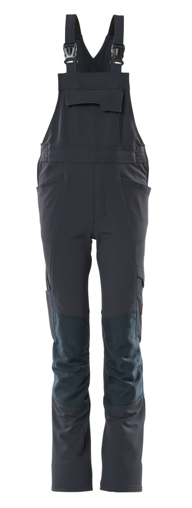 Latzhose für Kinder ACCELERATE Schwarzblau 128