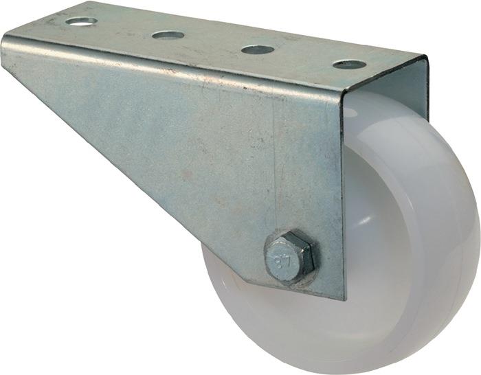 Torbockrolle Rad-Ø 80 mm Tragfähigkeit 50 kg mit Anschraubplatte Kunststoff BS ROLLEN