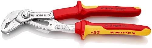 Wasserpumpenzange Cobra® L.250mm Spann-W.46mm verchr.VDE 2K-Hülle KNIPEX