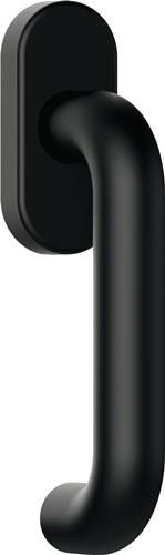 Fenstergriff 111PBFG PA 90 tiefschwarz 30mm Stand.HEWI
