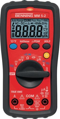 Multimeter MM 5-2 0,1 mV-600 V AC/DC TRUE RMS BENNING