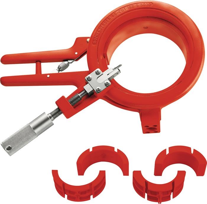 Abstech-/Anfas-Systemwerkzeug ROCUT® 160 Set für Kunststoffrohre ROTHENBERGER