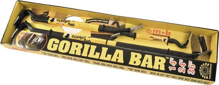 Nageleisen-Set Gorilla Bar Gesamtlänge 350 / 600 / 900 mm Inhalt 3-teilig