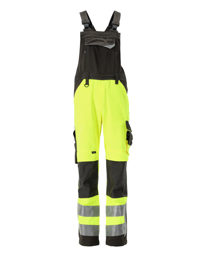 Latzhose mit Knietaschen SAFE SUPREME Hi-vis Gelb/Dunkelanthrazit 82C52