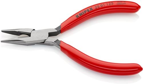 Flachrundzange L.125mm flach/rund ger.pol.Ku.-Überzug KNIPEX