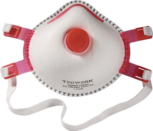 Atemschutzmaske Snake FFP3/V NR m.Ausatemventil TECWERK