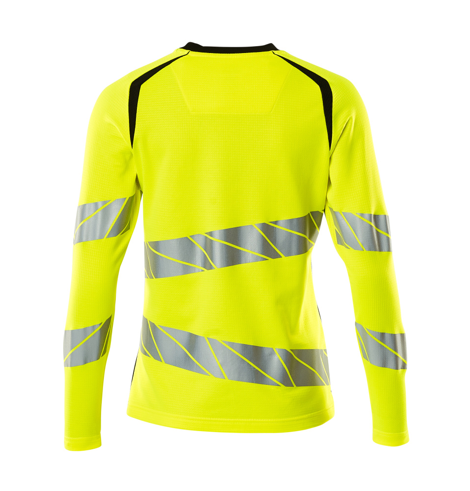 Damen-Passform Langarmshirt ACCELERATE SAFE Hi-vis Gelb/Schwarz 3XLONE