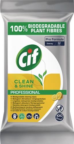 Reinigungstuch Clean und Shine PROFESSIONAL Einwegprodukt 4 Pk.á 100 Tü.weiß CIF