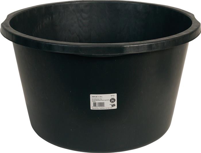 Mörtelkübel 40 l verstärkt schwarz