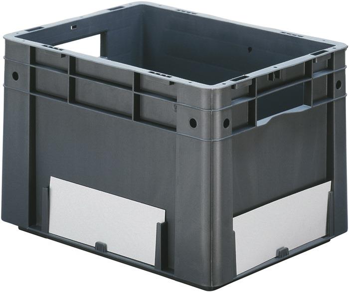 Etikett weiß für Transportstapelkasten B. 210 mm 50St./Btl. LA-KA-PE