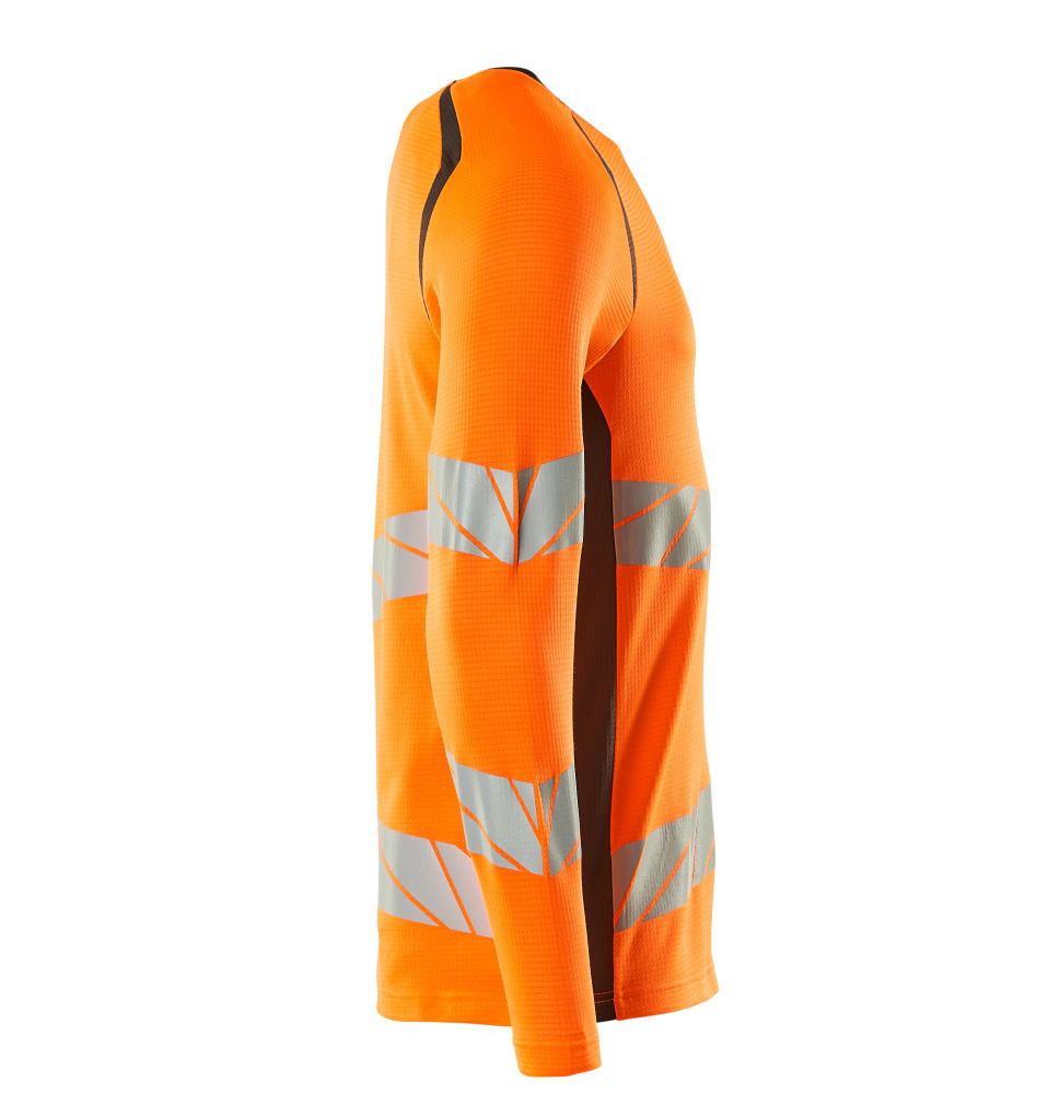 Langarmshirt ACCELERATE SAFE Hi-vis Orange/Dunkelanthrazit L  ONE