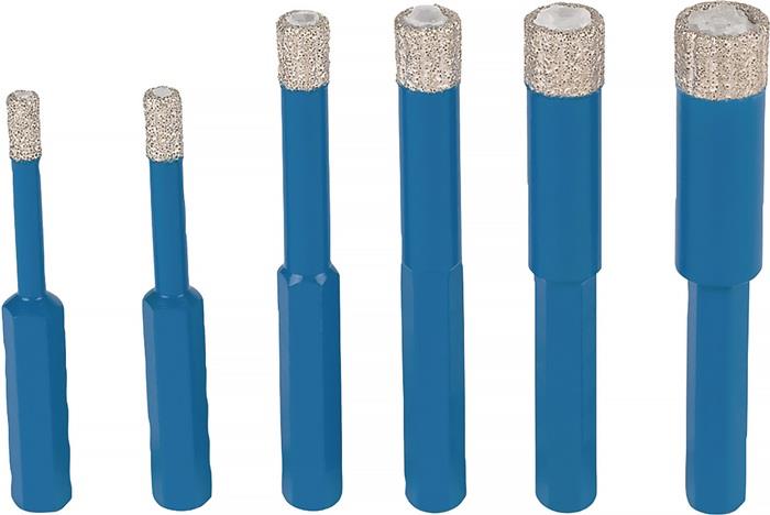 Fliesenbohrset DDT HEX 6-teilig Ø 5, 6, 8, 10, 12, 14 mm Schaft HEX TYROLIT