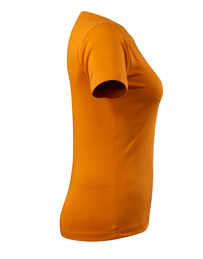 Damen-Passform T-Shirt CROSSOVER Hellorange XS