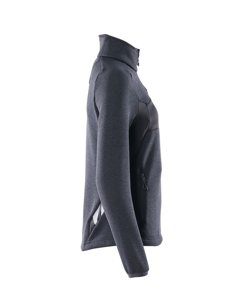 Damen-Passform Strickpullover mit Reißverschluss ACCELERATE Schwarzblau S