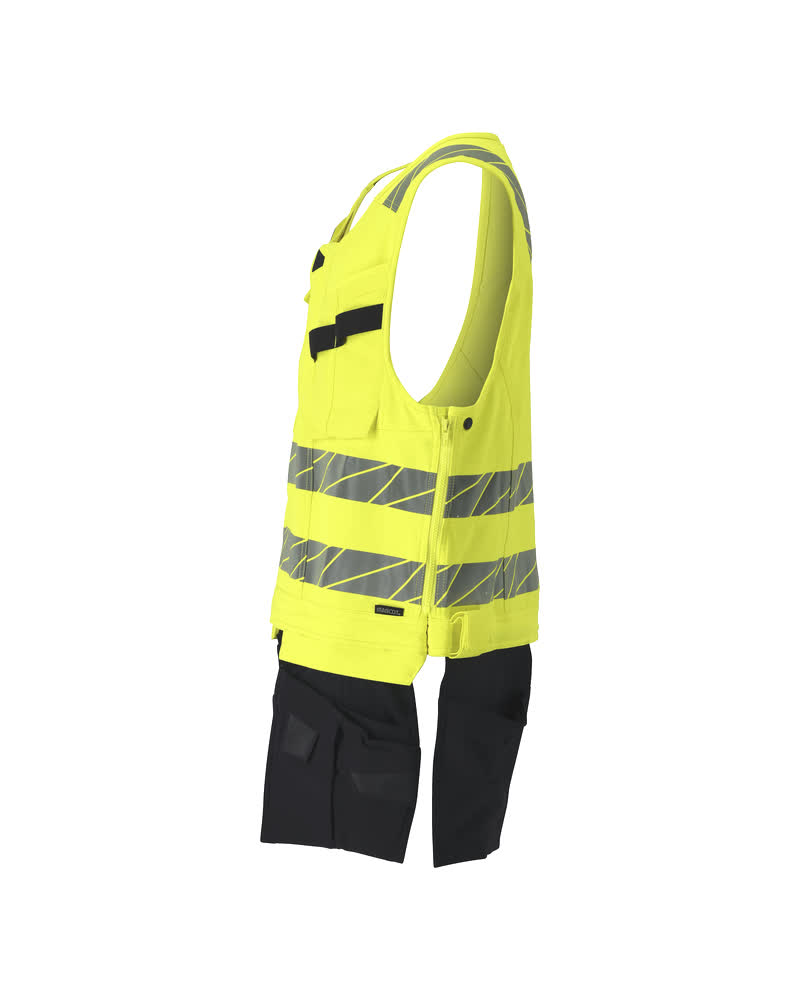 Werkzeugweste ACCELERATE SAFE Hi-vis Gelb/Schwarzblau L