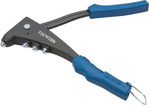 Handblindnietsetzgerät L.255mm Arbeitsber.2,4-5mm m.Öffnungsf.TECWERK