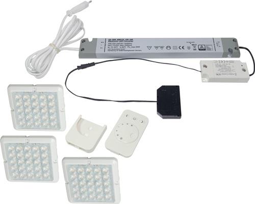 Anbauleuchten-Set Matrix emotion warmweiß 12V 2 W Rahmenfarbe VA LundS