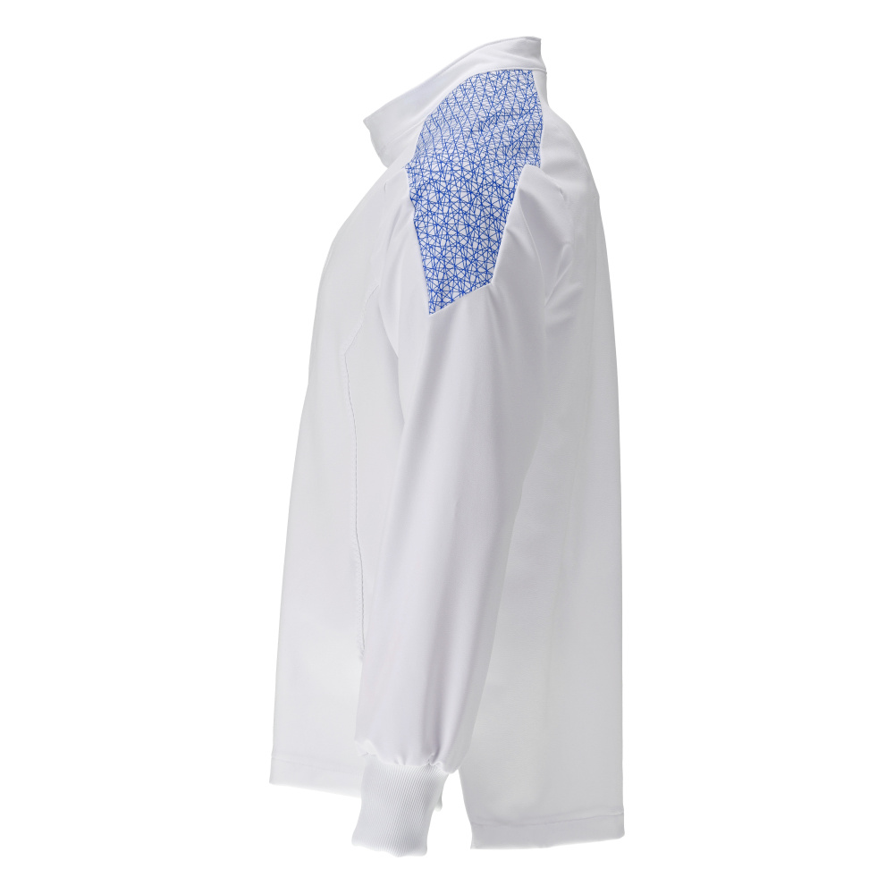 Jacke FOOD & CARE Weiß/Azurblau XL