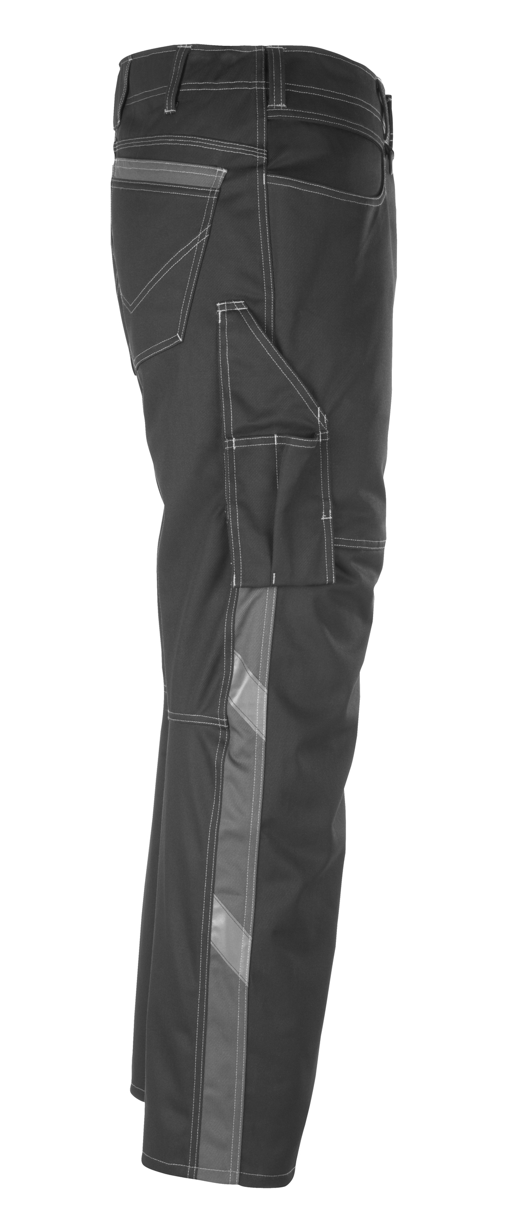 Hose mit Schenkeltaschen UNIQUE Schwarz/Dunkelanthrazit 82C50
