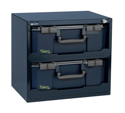 Tresor B.451xT.330xH.403mm m.Schloss u.Teleskopschienen SafeBox 150x2 (bestückt)