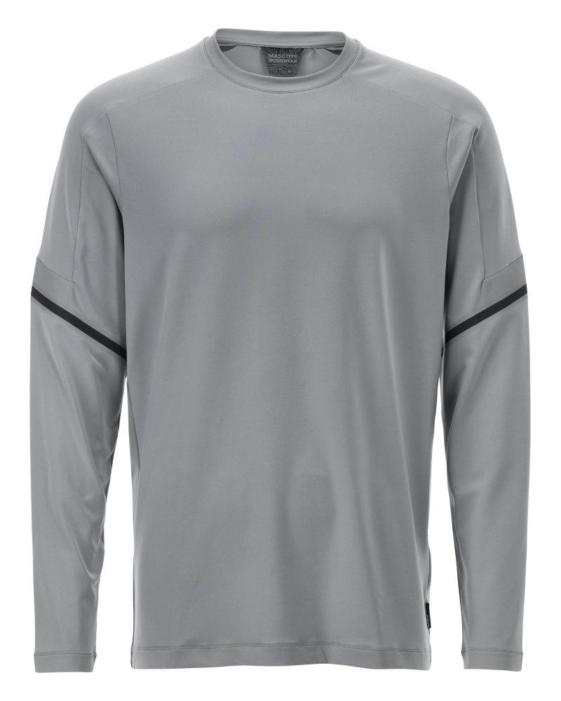 Langarmshirt CUSTOMIZED Silbergrau 2XL