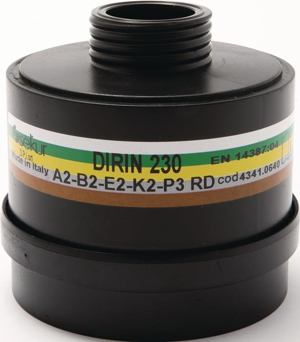 Mehrbereichskombifilter DIRIN 230 A2B2E2K2-P3R D EN 14387 EN 14387 f. 4000 370 800, 4000 370 829 EKASTU