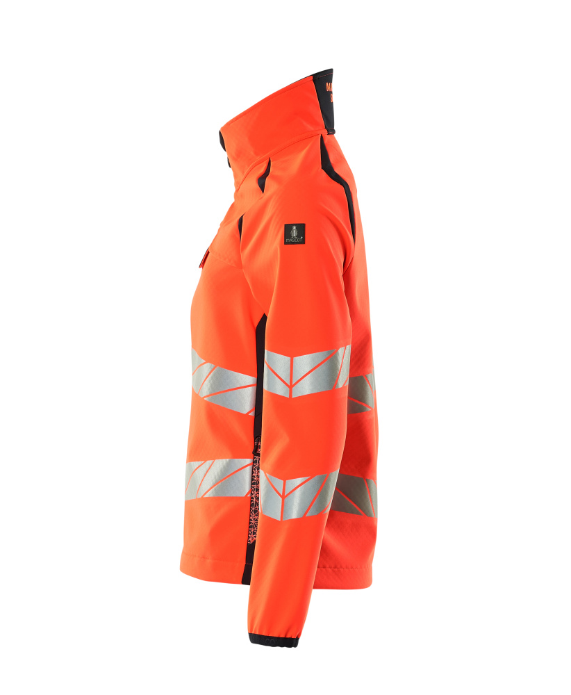 Damen-Passform Softshelljacke ACCELERATE SAFE Hi-vis Rot/Schwarzblau 5XL