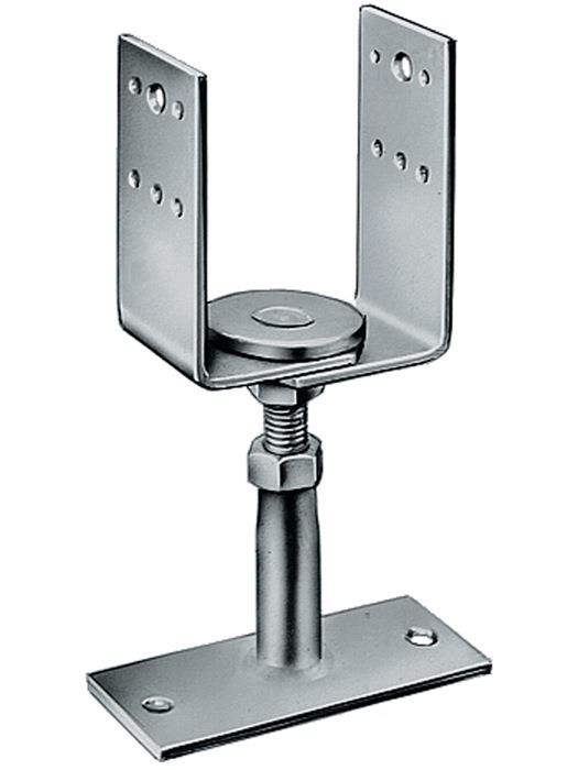 Stützenfuß PVDB 70 x 160 x 8 mm Stahl stückverzinkt zum Aufschrauben SIMPSON STRONG TIE