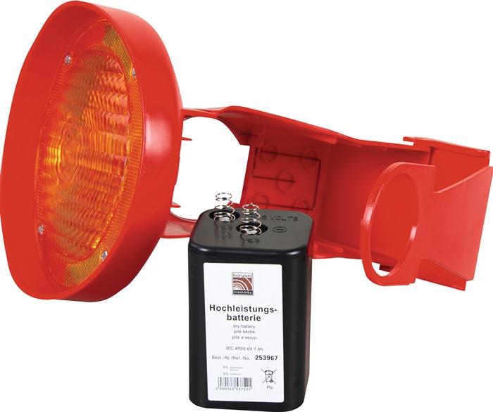 Leitkegel-LED-Leuchte ConeFix gelb einseitig gelb HORIZONT