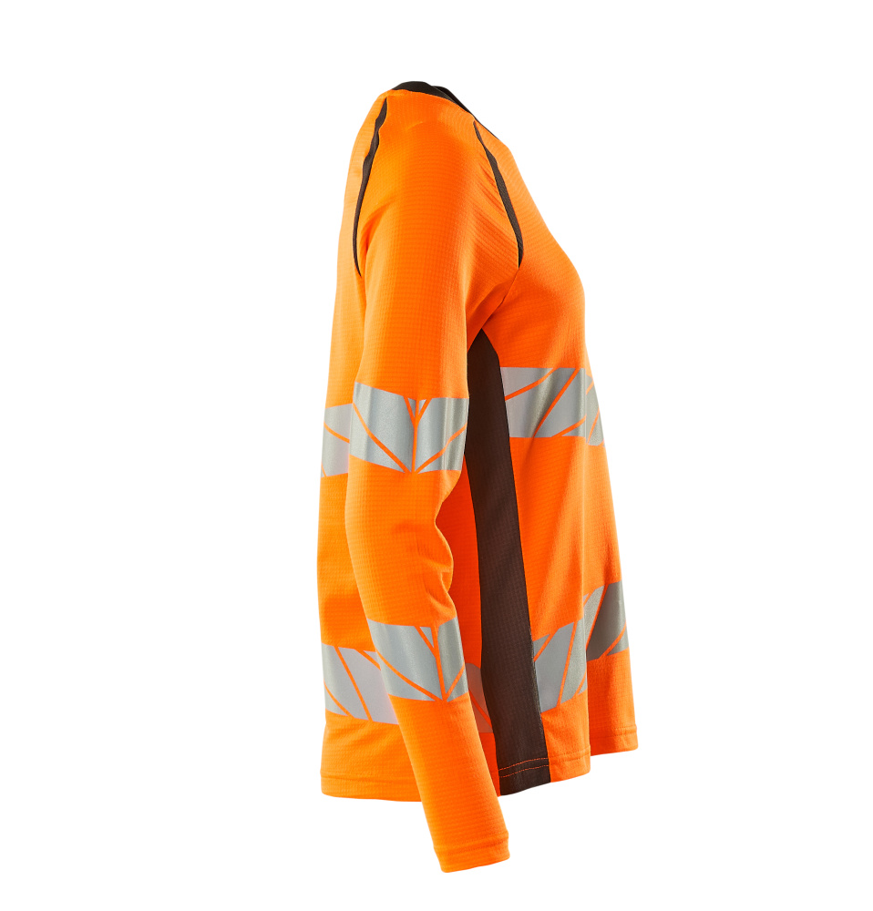 Damen-Passform Langarmshirt ACCELERATE SAFE Hi-vis Orange/Dunkelanthrazit 3XLONE