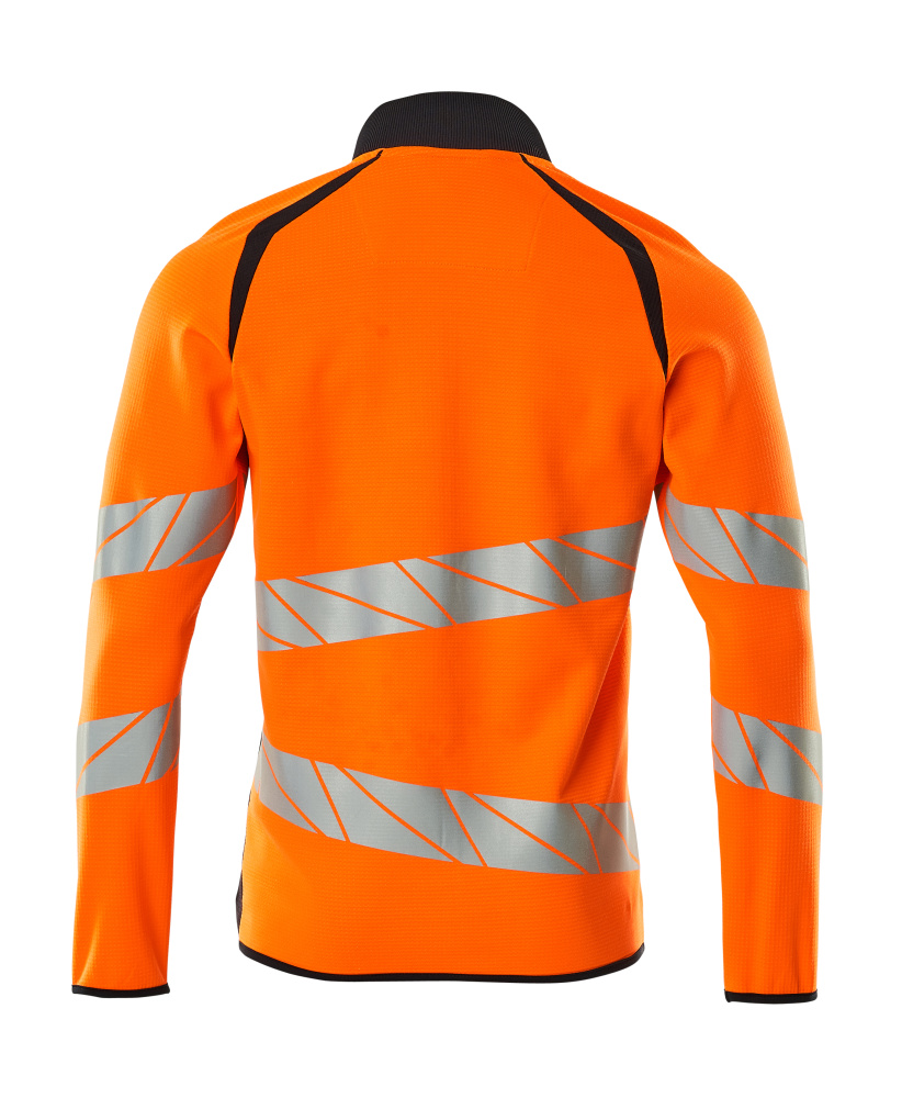 Sweatshirt mit Reißverschluss ACCELERATE SAFE Hi-vis Orange/Schwarzblau 4XL