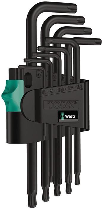 Winkelschlüsselsatz 967/9 TX 1 9-teilig T8 - T40 mit Kugelkopf Kunstoffhalter WERA