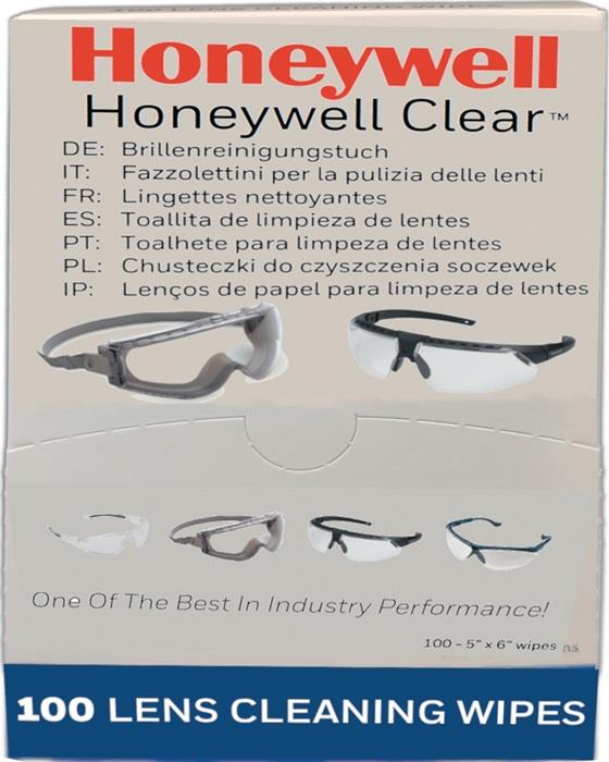 Brillenreinigungstücher Honeywell Clear® Plus L130xB60mm 100 St. 1 Pack à 100 Stück HONEYWELL