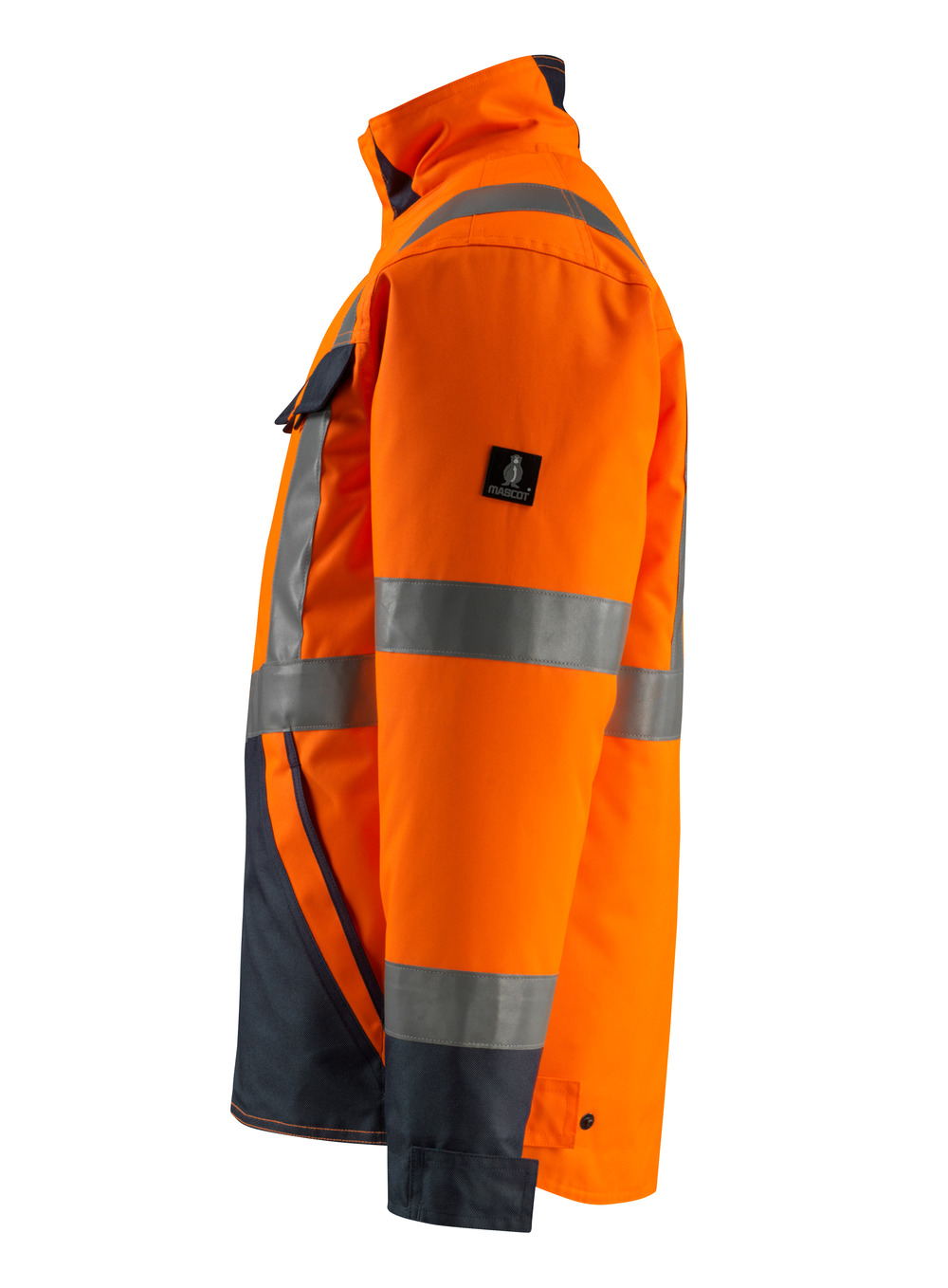 Winterjacke SAFE LIGHT Hi-vis Orange/Schwarzblau 2XL