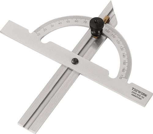 Winkelmesser Gradbogen-D.100mm Schienen-L.150mm TECWERK