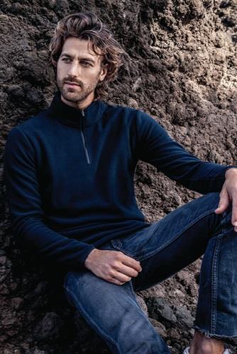 Fleece Troyer Gr.L french navy PROMODORO