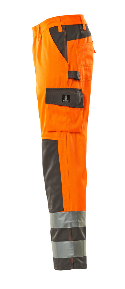 Hose mit Knietaschen SAFE COMPETE Hi-vis Orange/Anthrazit 76C54